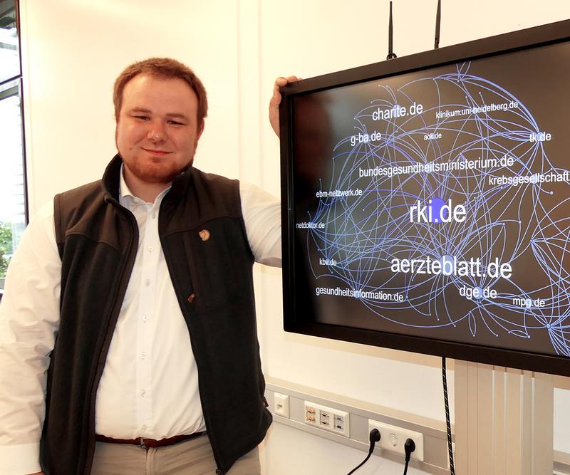 Graph visualisation of the German Health Web